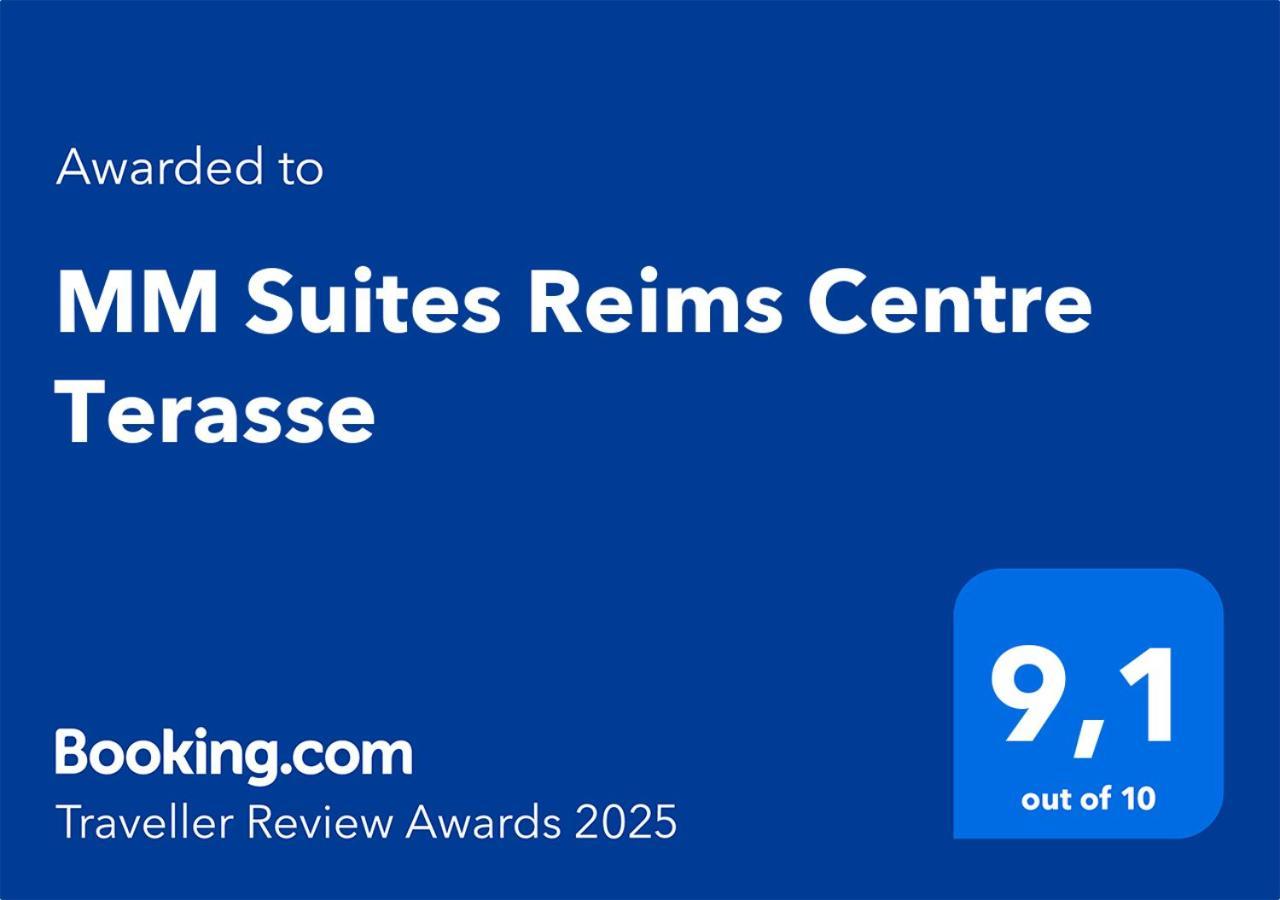 Mm Suites Reims Centre Terasse Kültér fotó